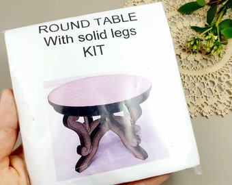 1:12 Scale Round Table Kit Laser Cut