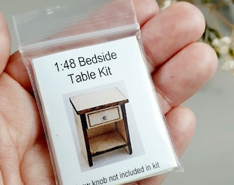 1:48 Quarter Scale Bedside Table Kit Laser Cut