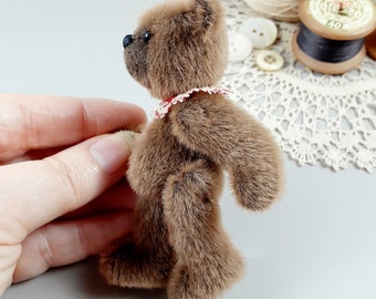 Frederick | Miniature Teddy Bear Sewing Pattern, Small Jointed 8.5