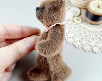 Frederick | Miniature Teddy Bear Sewing Pattern, Small Jointed 8.5