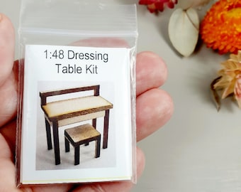 1:48 Quarter Scale Dressing Table Kit Laser Cut
