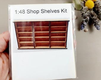 1:48 Quarter Scale Shop Shelf  Kit Laser Cut