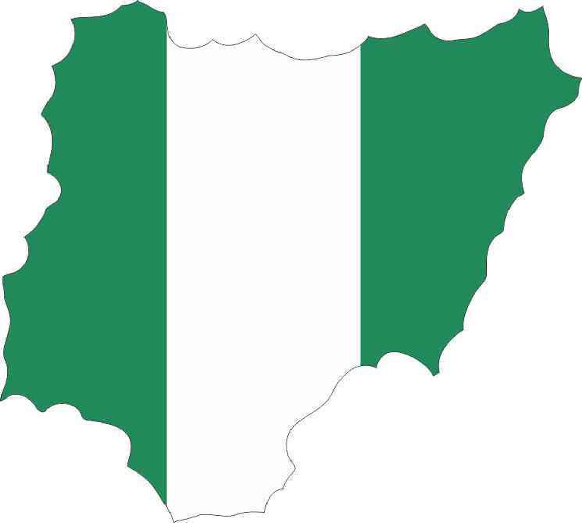 5inx4.5in Die Cut Nigeria Sticker Vinyl Vehicle Flag Decal Etsy