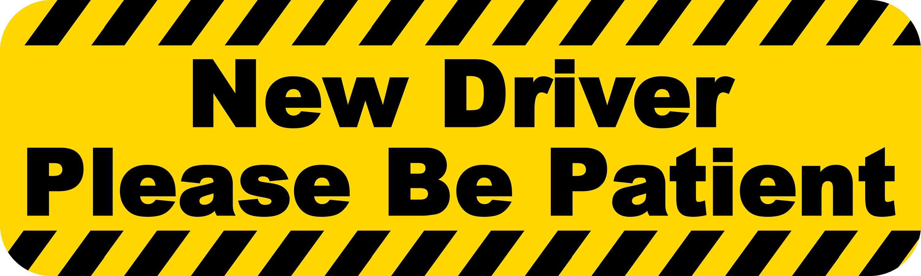 20in x 6in Large New Driver Sticker Vinyl Vehicle Window Decal Etsy.de