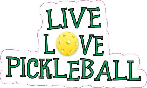 5in x 4in Pickleball Player Sticker