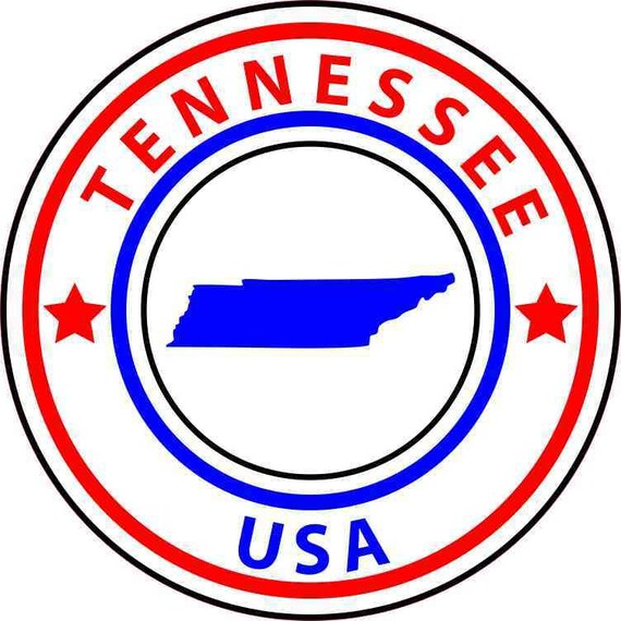 Tennessee State Seal USA Car Bumper Sticker Decal 5'' x 5'' 