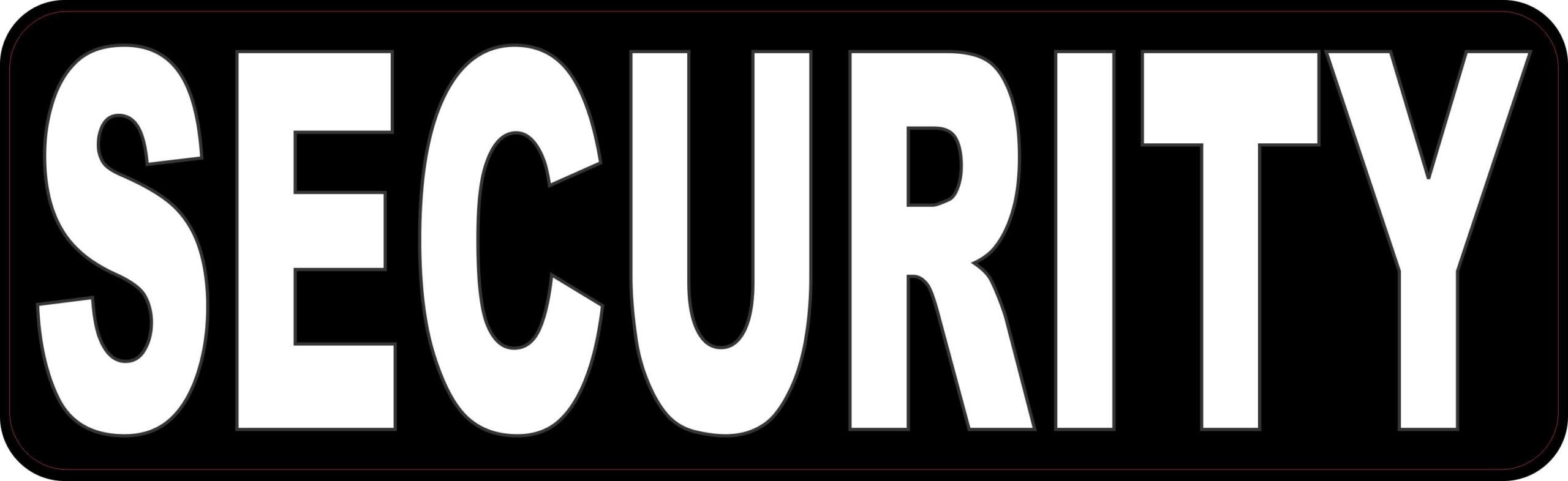 StickerTalk Security Vinyl Sticker 10 inches x 3 inches Etsy