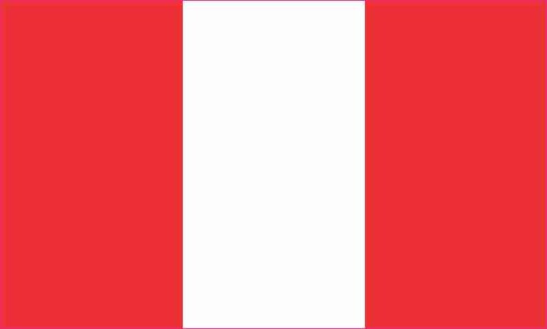 5in x 3in Peru Flag Sticker Peruvian Vinyl Car Decal Bumper Stickers Decals