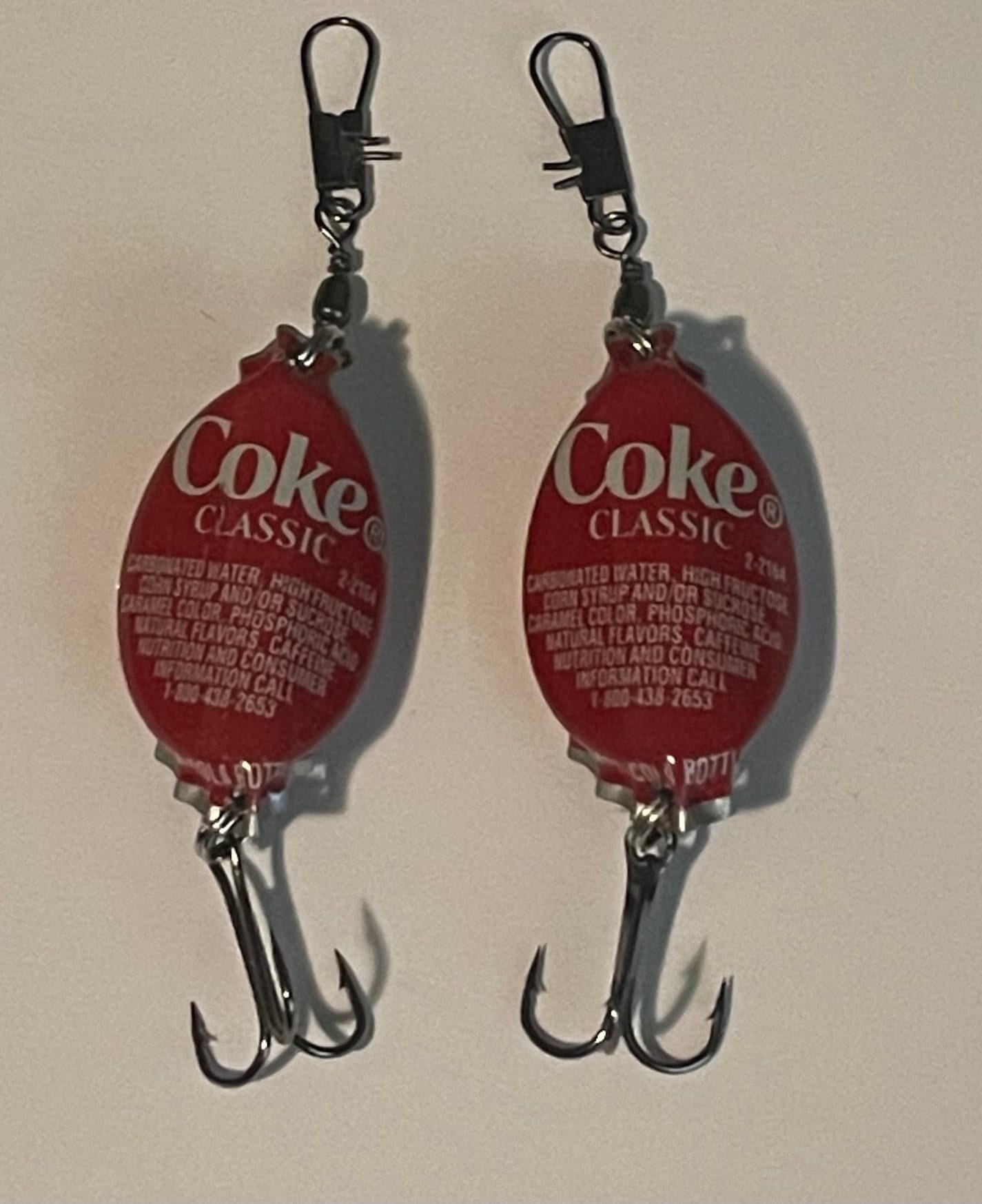 Two Coca-cola Bottle Cap Fishing Lures Coke -  Canada