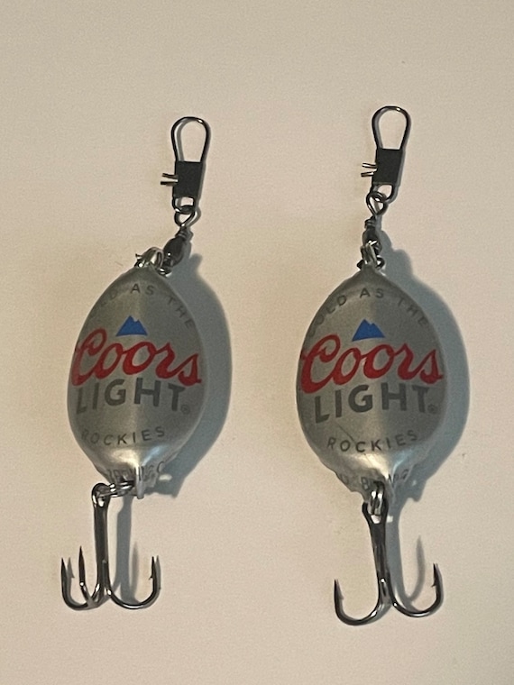 coors light can fishing lure antique Old World Christmas Six Pack Glass Blown Ornament for Christmas Tree, Handcrafted Holiday Decoration, Beer Collection : Home & Kitchen Someone named TJ My second cast I caught a bass Beer Can Fishing Lures /