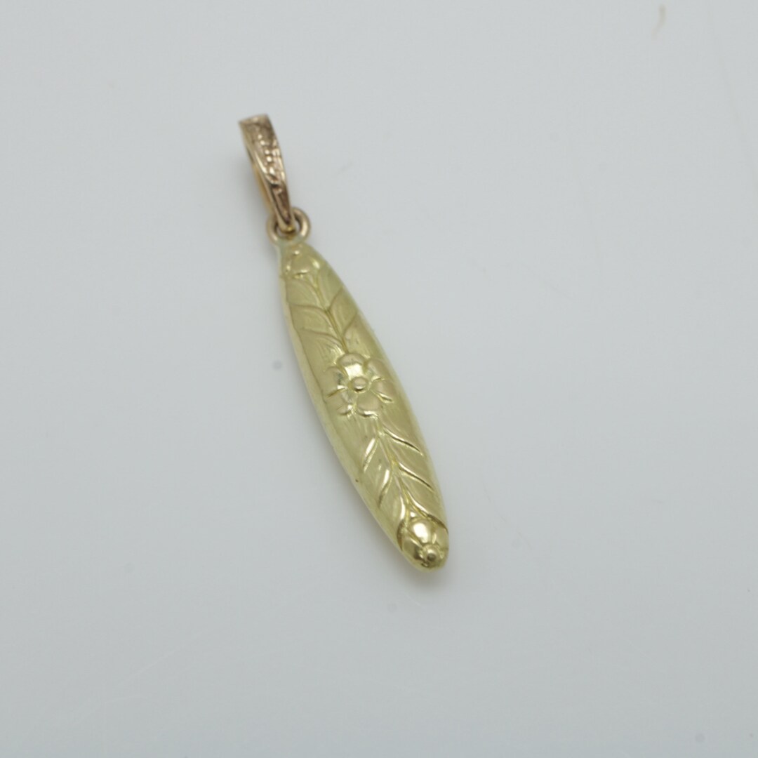 Pendentif Art Nouveau En Or 18 Carats - Bijou Vintage - Occasion
