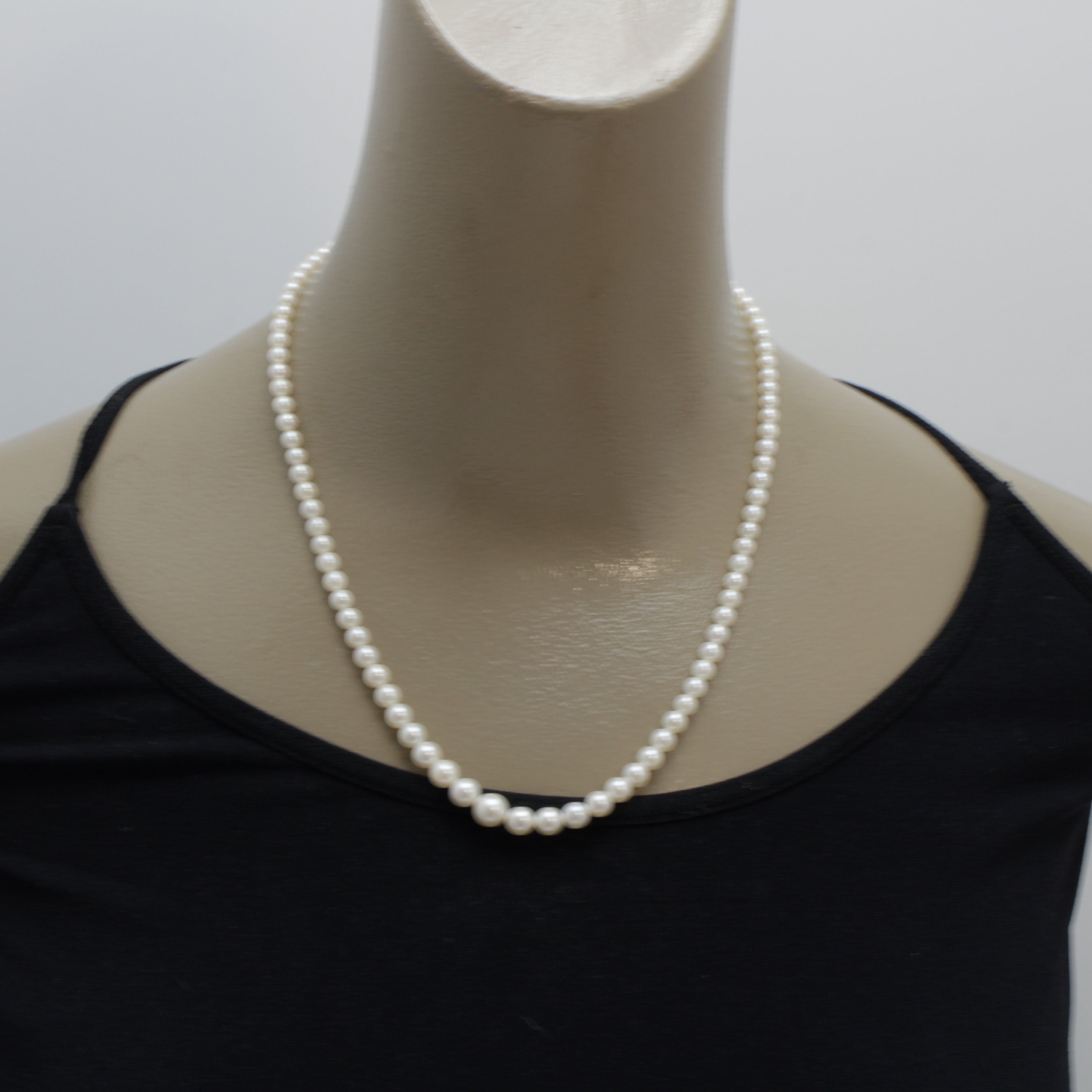 1753 ミキモトパールネックレスSV925スターリングシルバー40cm MIKIMOTO - 1753 ミキモトパールネックレスSV925スターリング