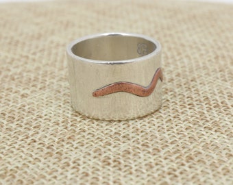Sam Kramer Sterling Silver Modernist Ring Snake Ring