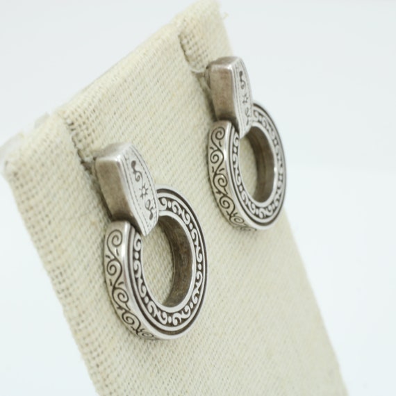 Vintage Dangle Earrings Sterling Silver Drop Dang… - image 3