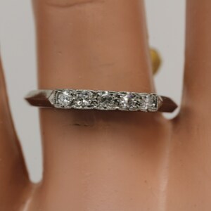 Vintage Diamond Ring 14k Stacking Band Ring Size 6.25 - Etsy