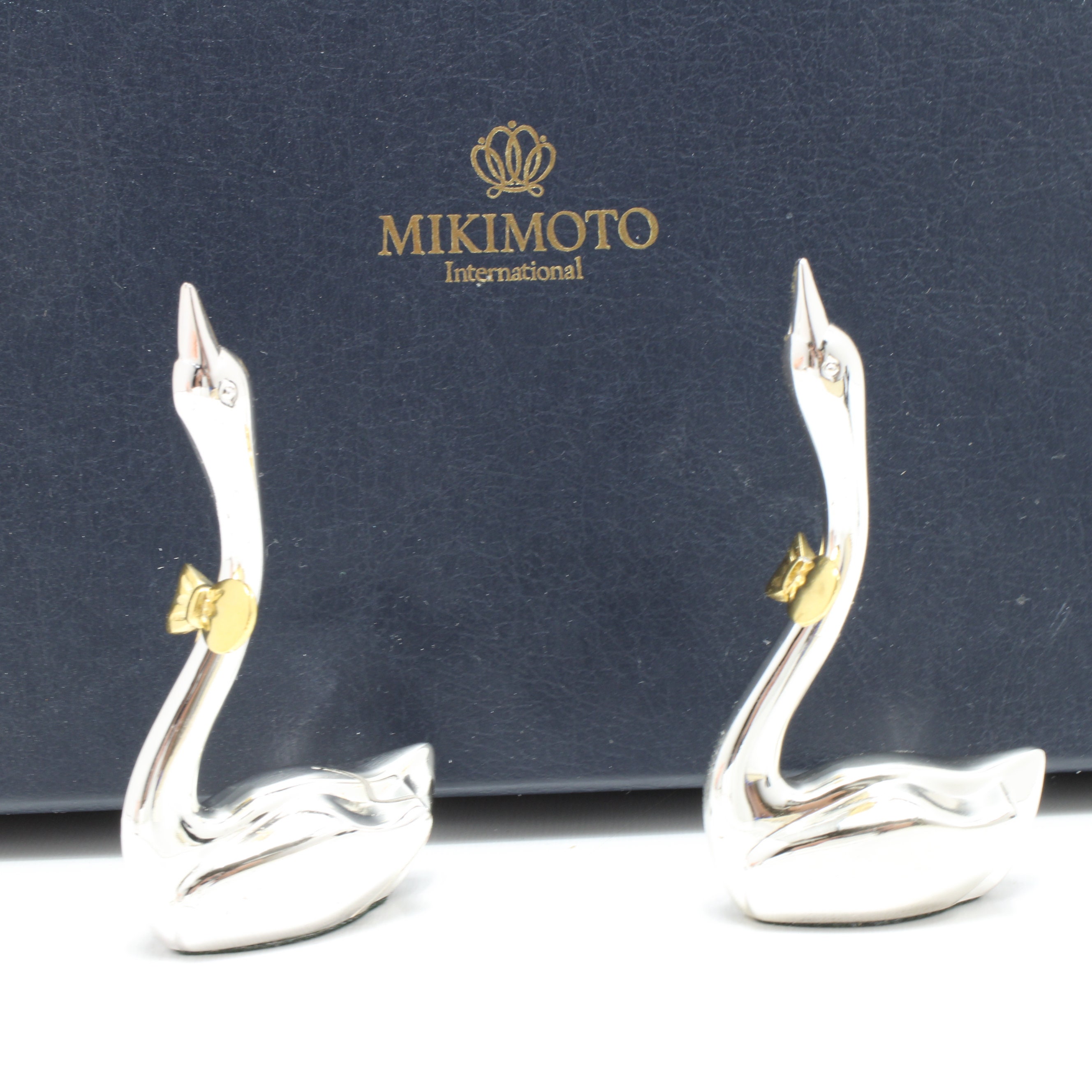 Mikimoto Swan Place Card Holders Silverstone Mikimoto