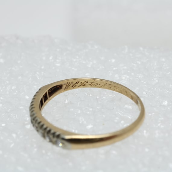 Vintage Diamond Ring 14k Gold Wedding Ring Weddin… - image 2