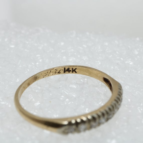 Vintage Diamond Ring 14k Gold Wedding Ring Weddin… - image 3