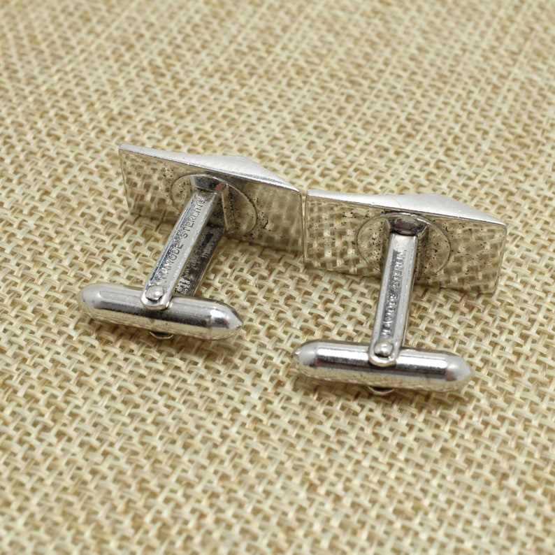 Boutons De Manchette (Cufflinks) Vintage En Argent Sterling - Marque LAMODE - Réf. 31816