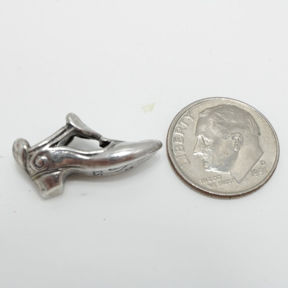 Vintage Sterling Silver High Heal Shoe Charm Pend… - image 6