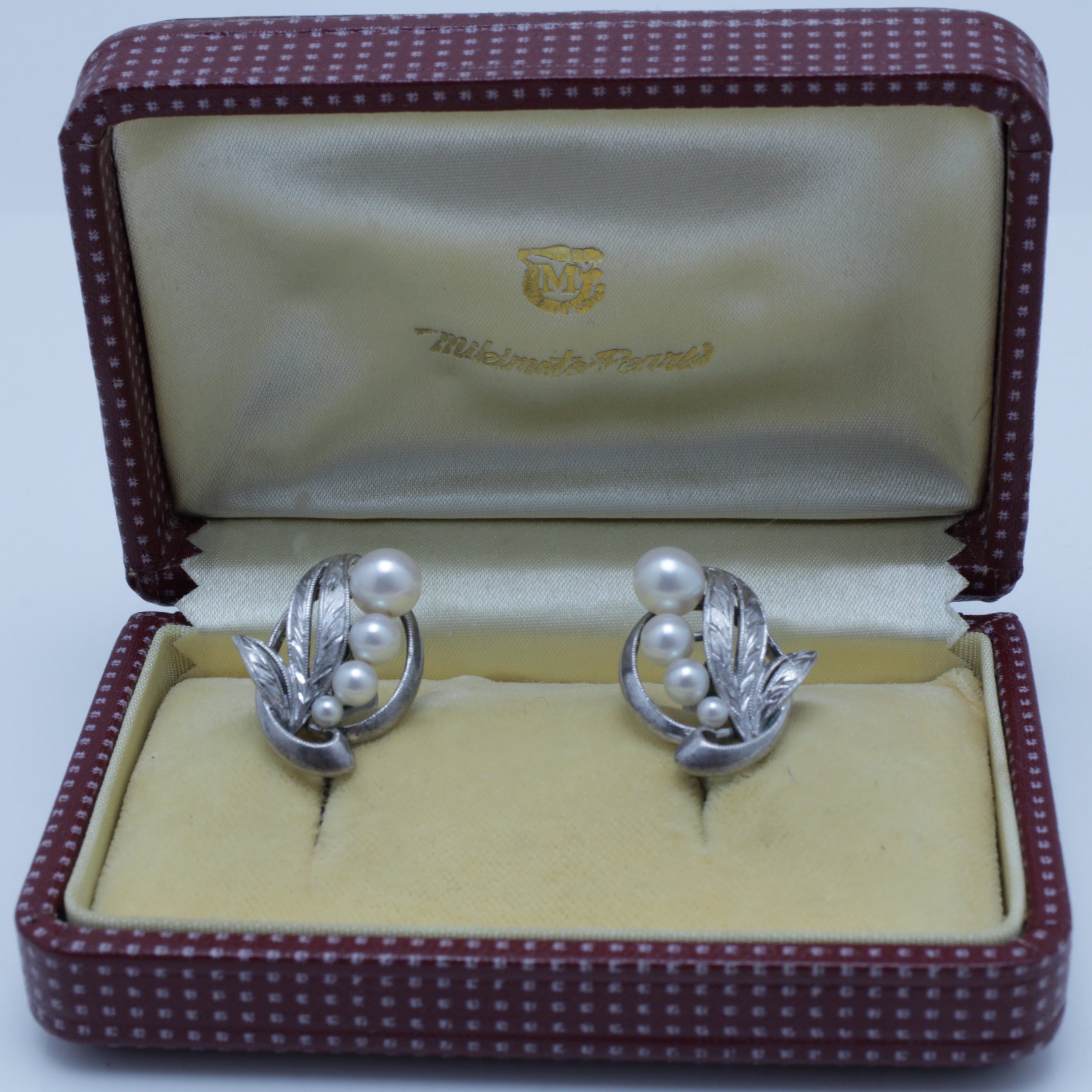 Mikimoto Jewelry Accessories Tray Silver Heart Golden Bear