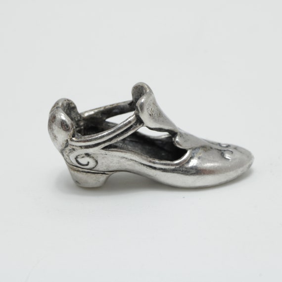 Vintage Sterling Silver High Heal Shoe Charm Pend… - image 3