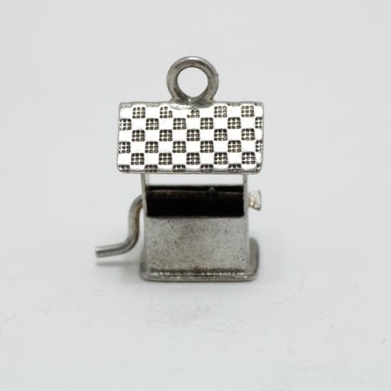 Vintage Wishing Well Charm Sterling Silver Charm … - image 1