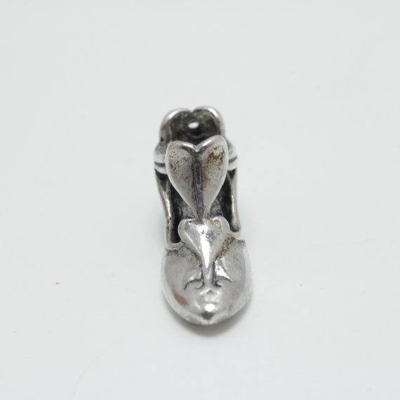 Vintage Sterling Silver High Heal Shoe Charm Pend… - image 2