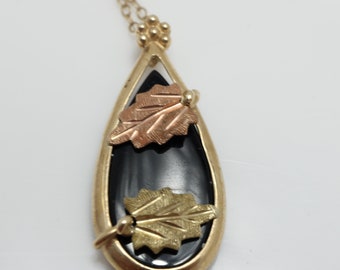 Beautiful Vintage Stamper 10K Black Hills Gold Heart Shaped