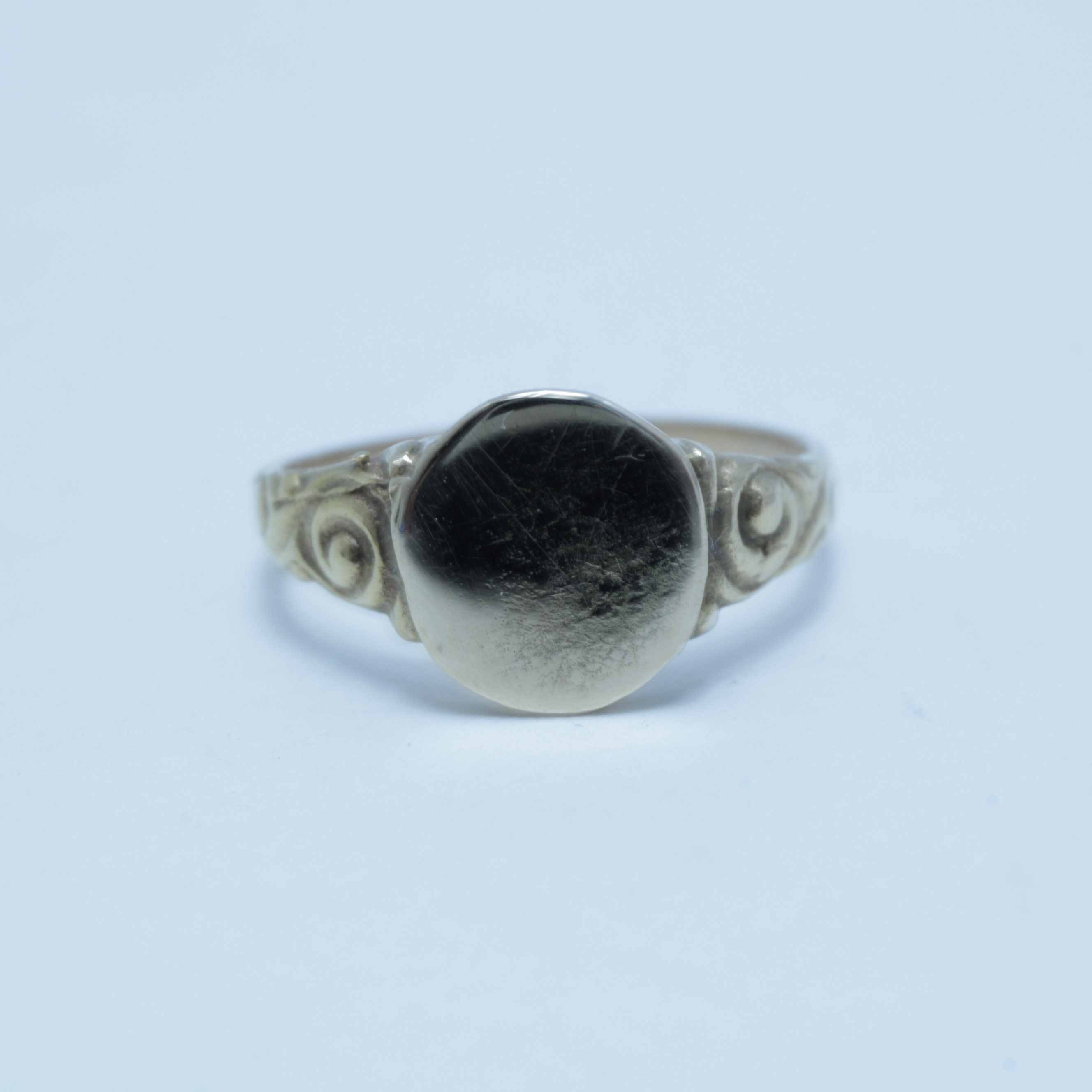 Victorian 14k Gold Baby Signet Ring - Size 0 - Etsy