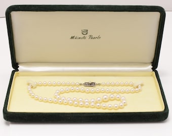 MIKIMOTO　ヴィンテージ　パールネックレス　シルバー ミキモト パールネックレス スターリングシルバー 1950年代 日本製 17