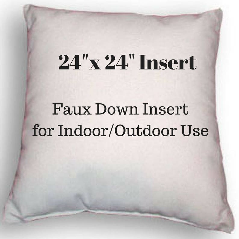 Pillow Form 24 X 24 Pillow Insert Indoor Or Etsy