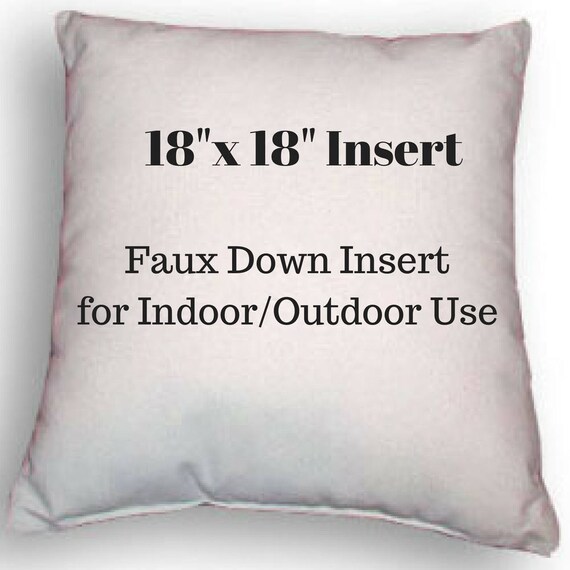 Pillow Form 18 X 18 Pillow Insert Indoor Or Etsy