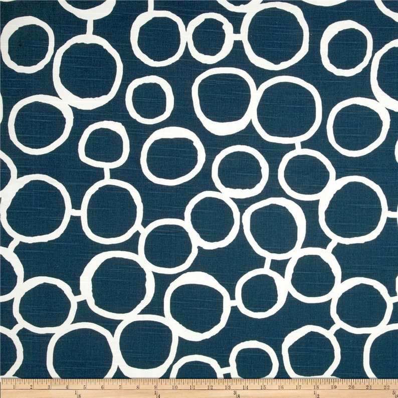 Custom Sizes Available Abstract Circle Curtains Featuring Premier Prints Freehand Collection Lined Curtain Panels