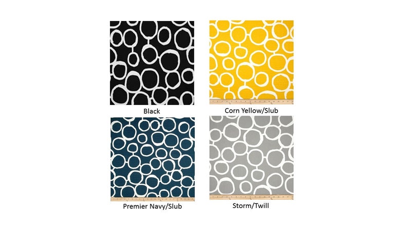 Custom Sizes Available Abstract Circle Curtains Featuring Premier Prints Freehand Collection Lined Curtain Panels