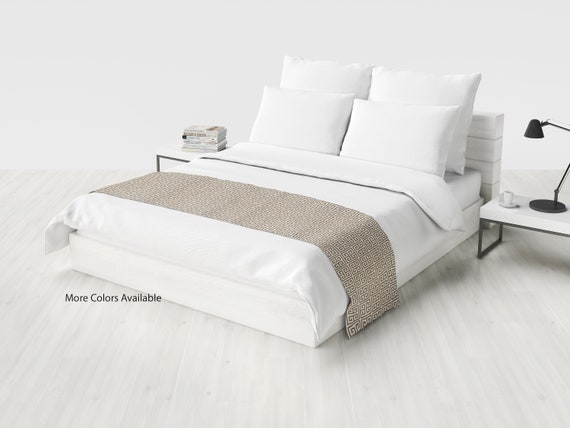 Greek Key Bed Runners Greek Key Bed Scarfs Premier Prints Towers Collection Choose Your Size And Color