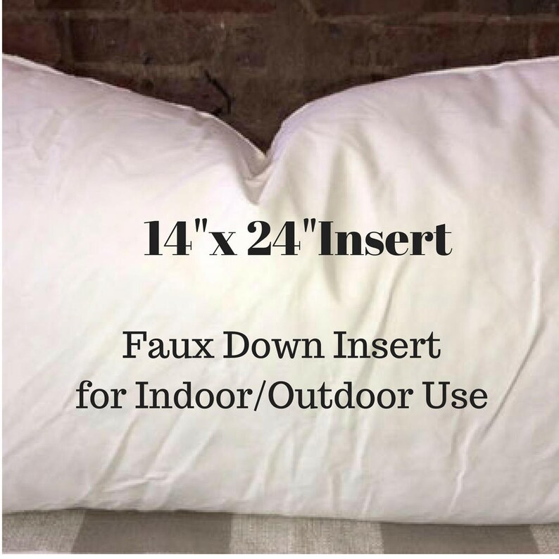 Pillow Form 14 X 24 Pillow Insert Indoor Or Etsy