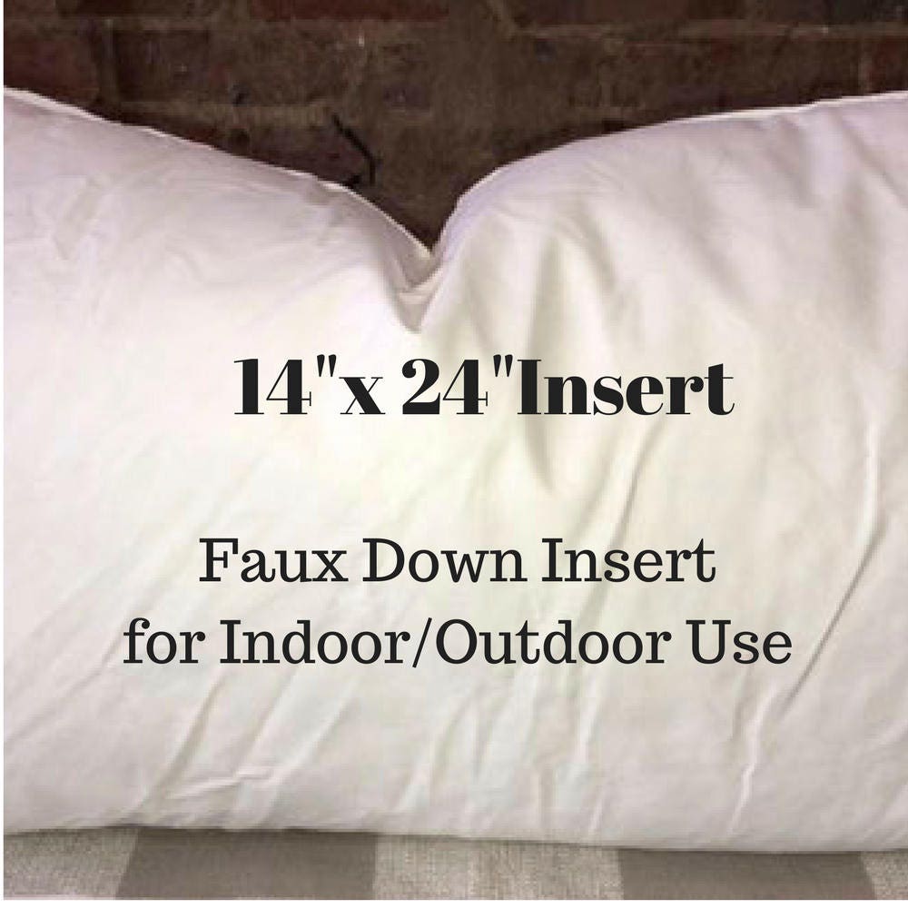 Pillow Form 14 X 24 Pillow Insert Indoor Or Etsy