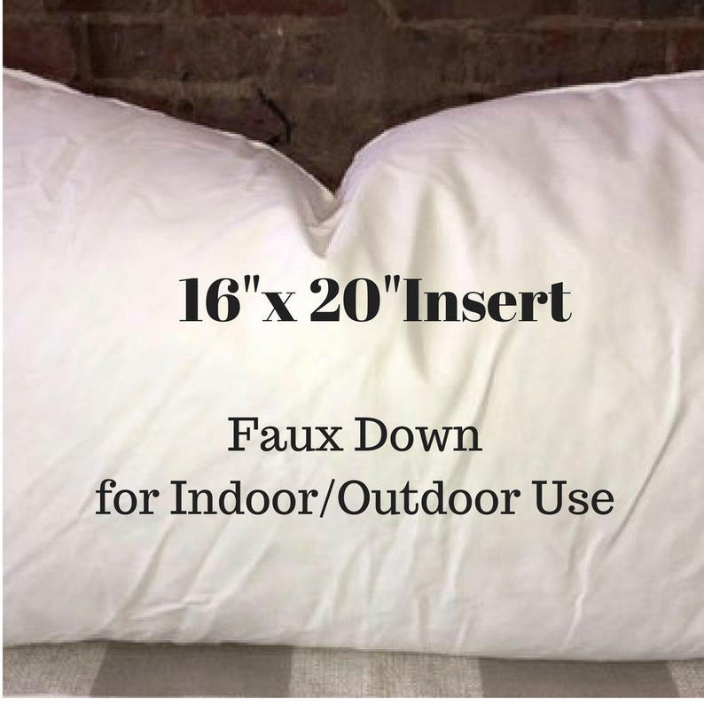 Pillow Form 16 X 20 Pillow Insert Indoor Or Etsy