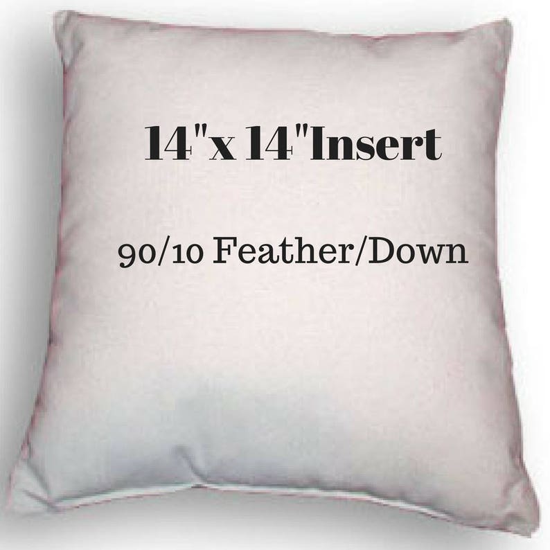 14 X 14 Pillow Insert 90 10 Feather Down Etsy