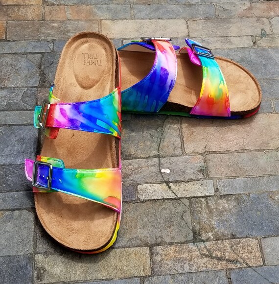 Be Soleful Tie dye Sandals for the Colorful Hippie Available in