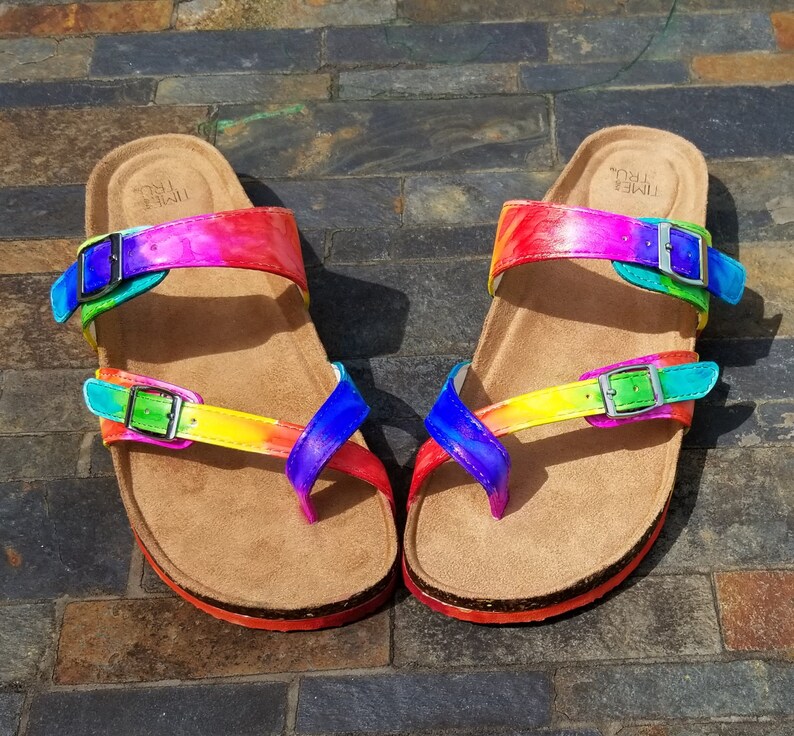 steve madden tie dye sandals