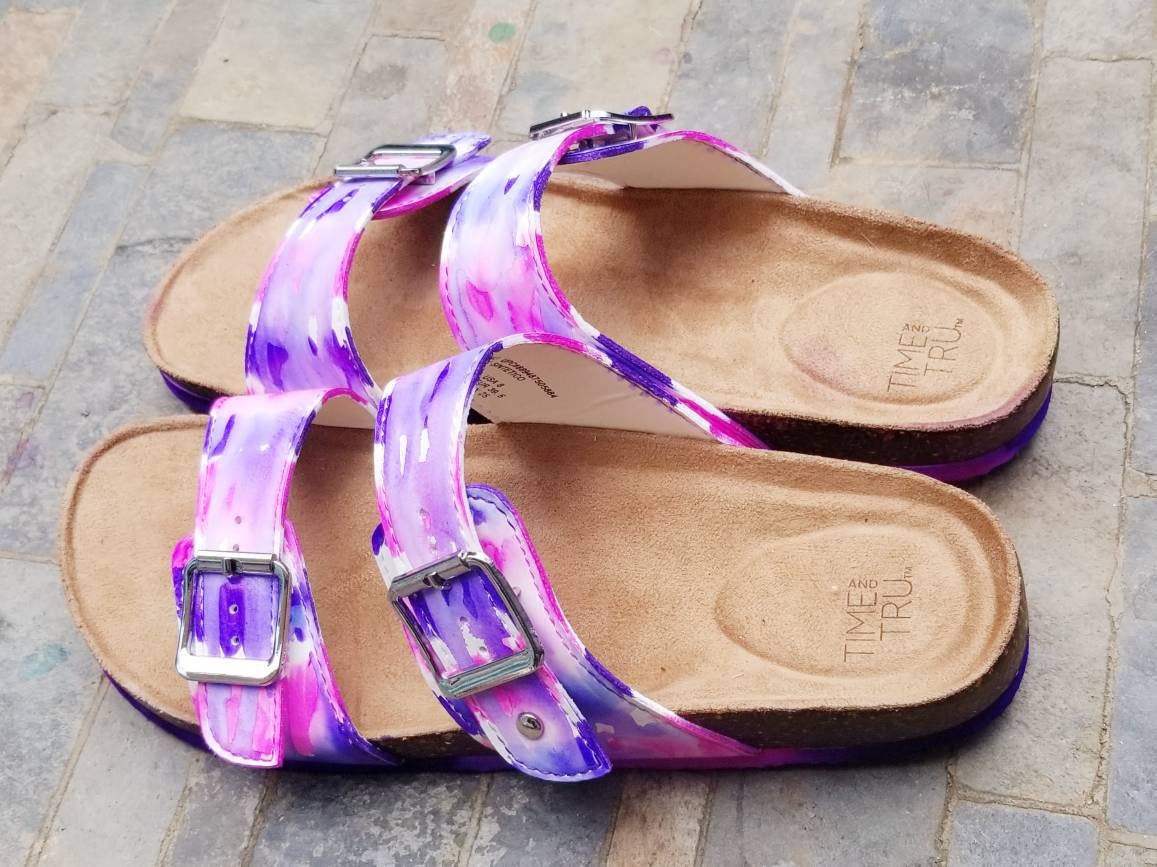 Be Soleful Tie-Dye Sandals for the Colorful Hippie Available | Etsy