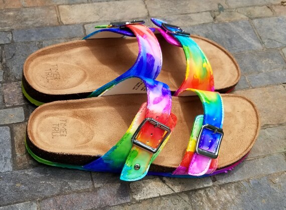 Be Soleful Tie dye Sandals for the Colorful Hippie Available