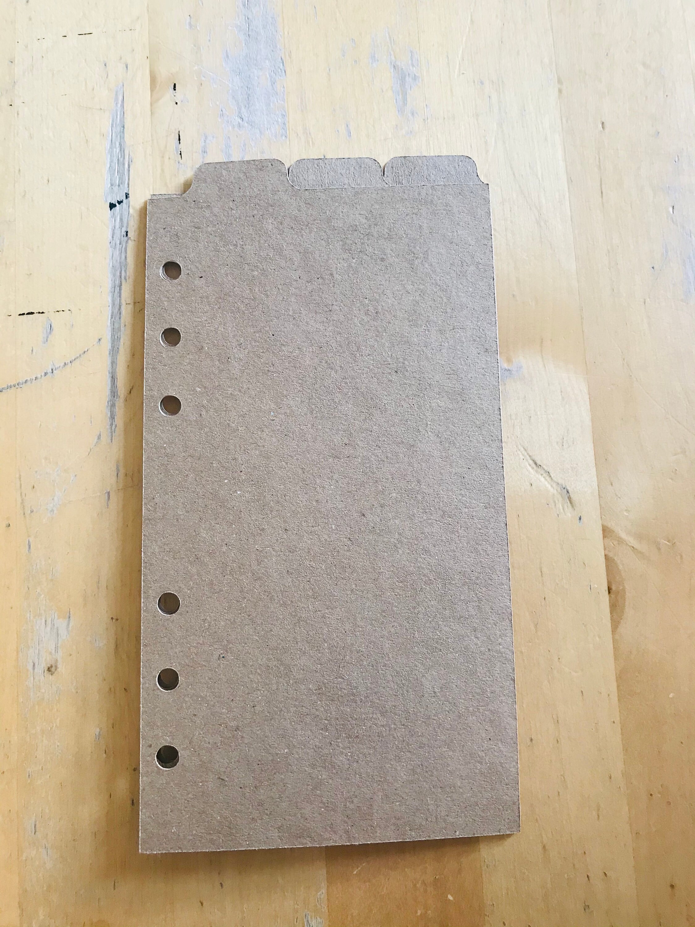 FILOFAX Personal Size 3 Top Tab Dividers Kraft Etsy UK