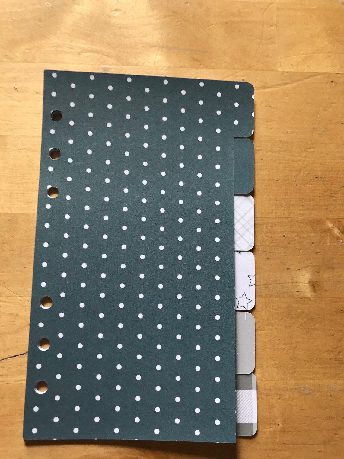 FILOFAX Personal size 6 part dividers Felicity Jane Etsy
