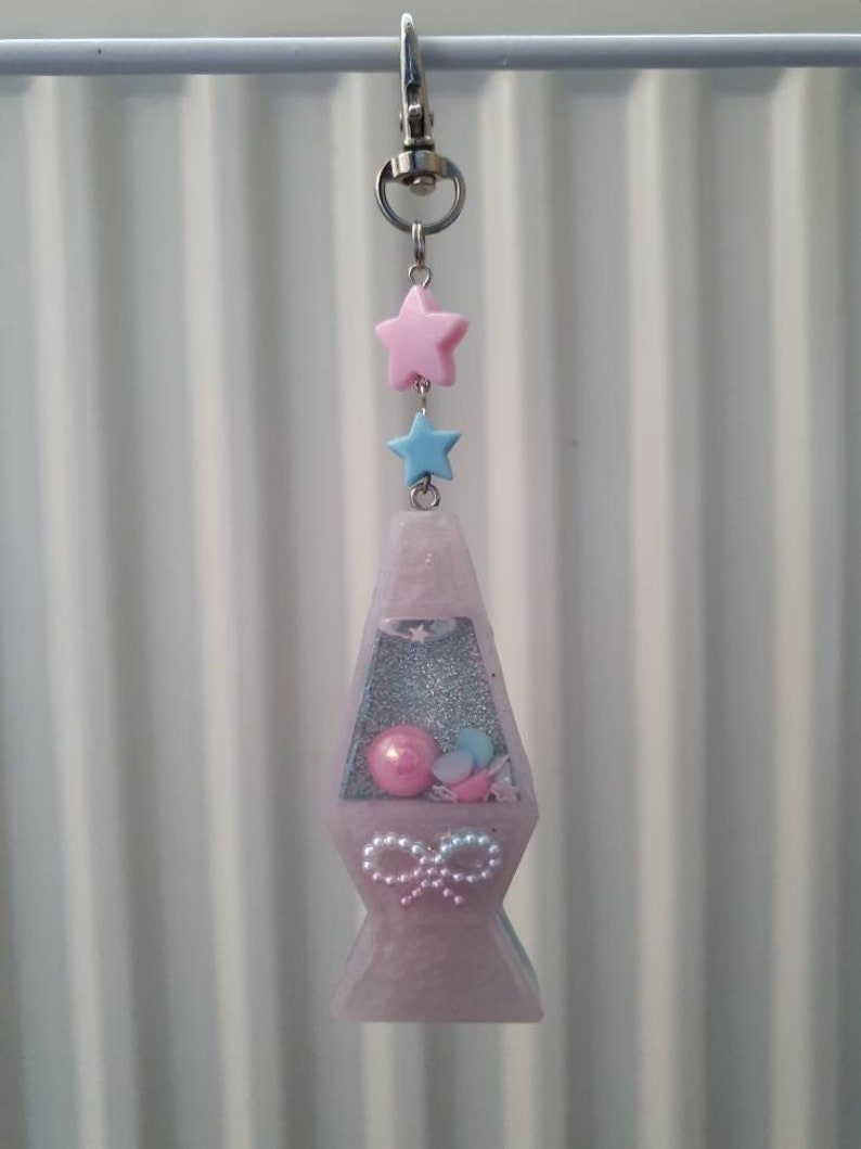 Lava Lamp Shaker Bag Charm Keyring Keychain Etsy