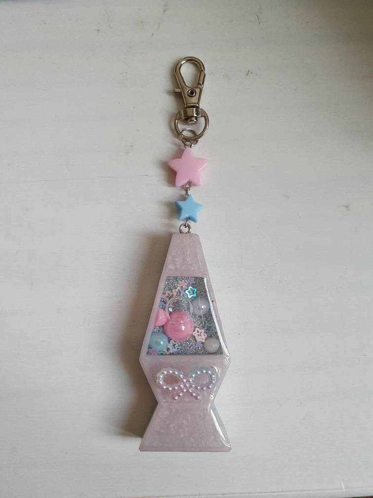 Lava Lamp Shaker Bag Charm Keyring Keychain Etsy