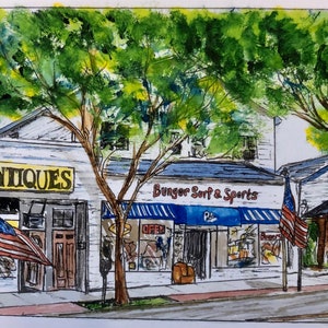 Bunger Surf Shop  8” by 10”