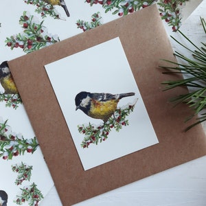 Cartolina di Natale, Cartolina di Natale ad acquerello, Cartolina di Natale illustrata, Cartolina di Natale illustrata, Cancelleria ad acquerello, Piccola cartolina, cartellino regalo